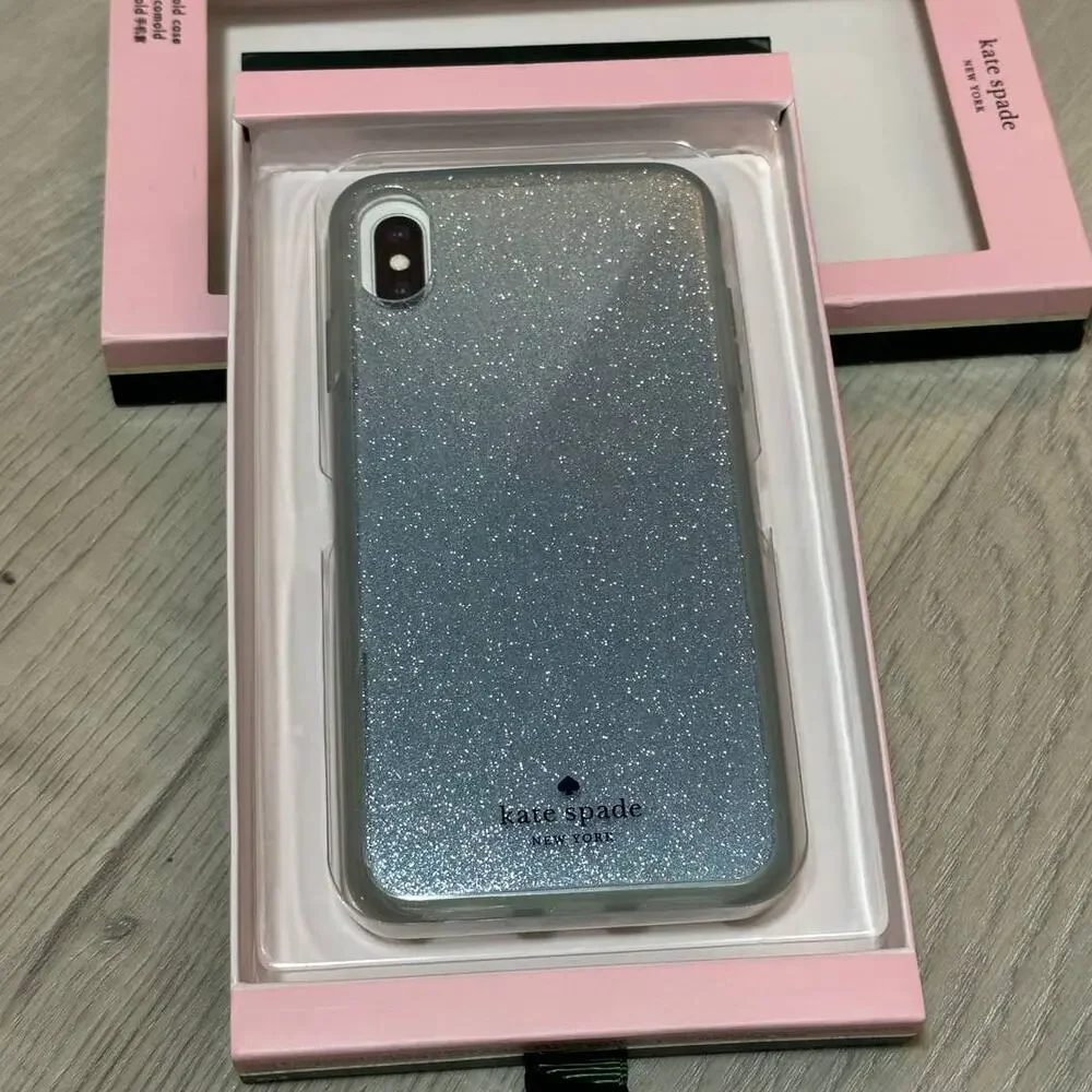 Kate Spade Rainy Day Glitter Ombre Iphone XS Max Iphone Phone Case